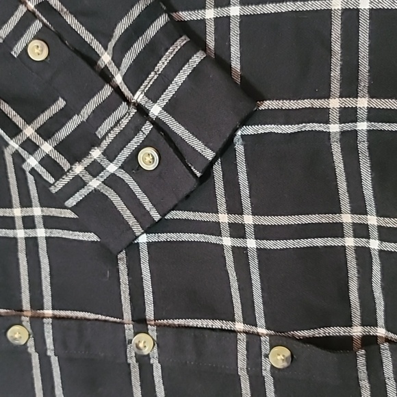 Jachs Girlfriend New York Women's' Flannel Shirt. Medium, Black, Side Pockets - Picture 6 of 11